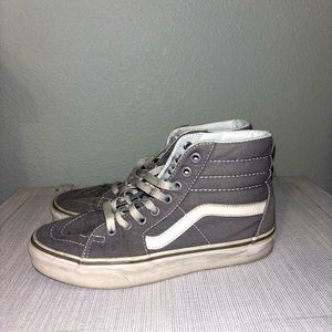 Gray high top vans